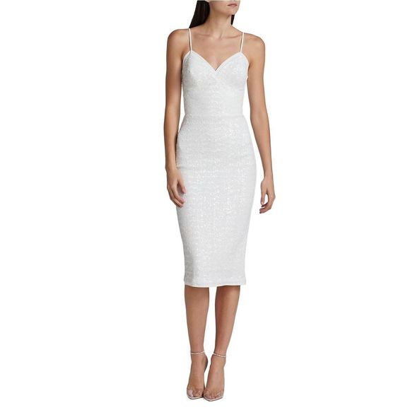 Chiara Boni La Petite Robe Sequined Midi Dress - Picture 2 of 10